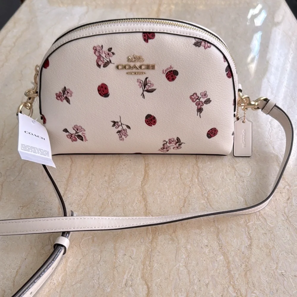 NWT COACH Madi Crossbody With Ladybug Floral Print. $328 - Picture 3 of 10